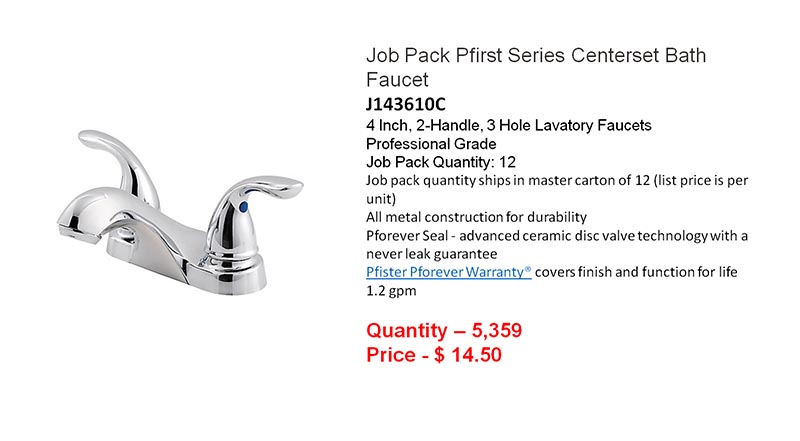 Pfister Faucets Archives